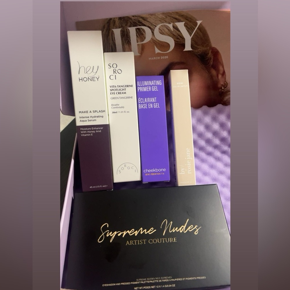 Ipsy Box march 2026 five products new in the box